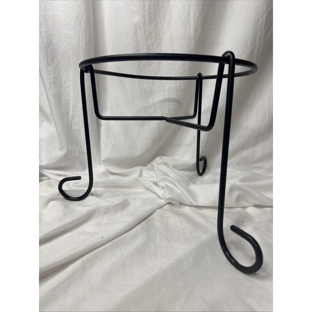 Wrought Iron Stand Whiskey Barrel Rain Barrels Planter Drink Dispenser Pedestal